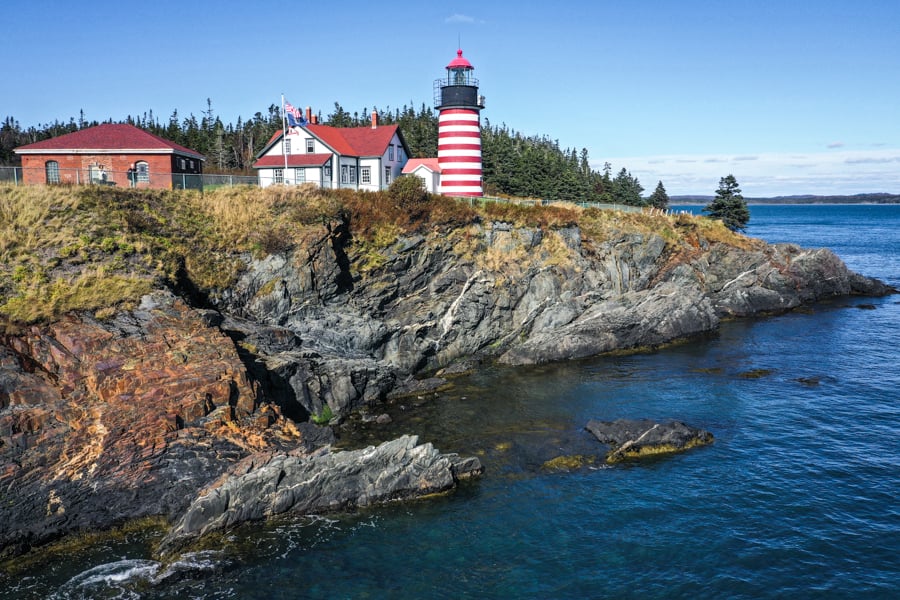 Maine Lighthouses Best Lighthouses In Maine West Quoddy Head Light