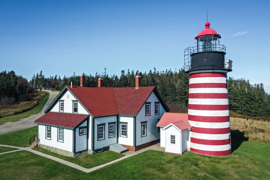 Maine Lighthouses Best Lighthouses In Maine West Quoddy Head Light