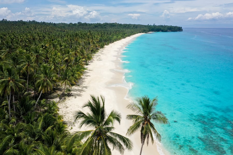 Mandel Beach Banggai Sulawesi Drone