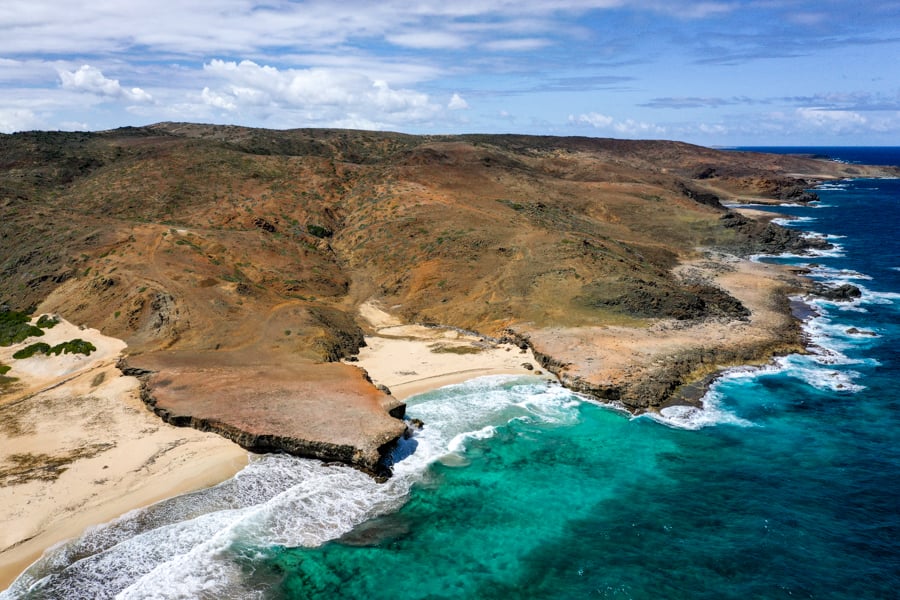 Dos Playa Arikok National Park Drone