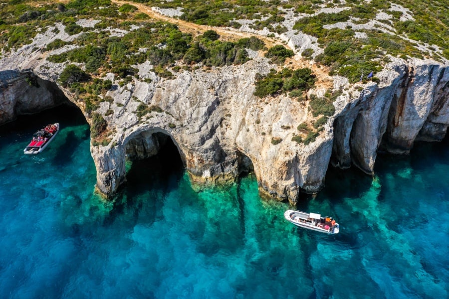 Blue Caves Zakynthos Greece