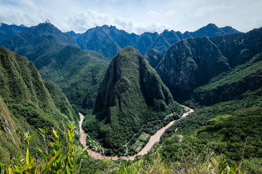 Urubamba River Putucusi Mountain