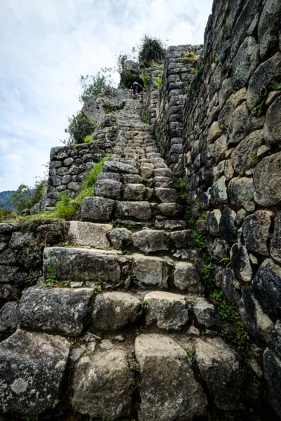 Huayna Picchu Hike Machu Picchu Stairs Of Death Peru Wayna Picchu Mountain