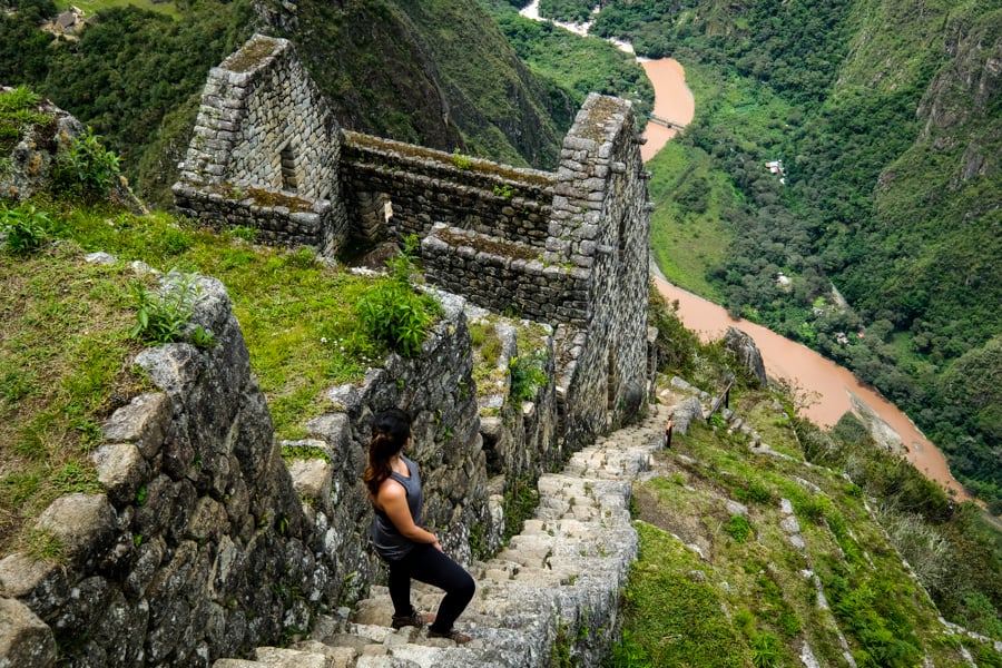 Huayna Picchu Hike Machu Picchu Stairs Of Death Peru Wayna Picchu Mountain