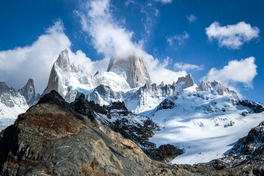 Mount Fitz Roy Patagonia Laguna De Los Tres Hike El Chalten Argentina