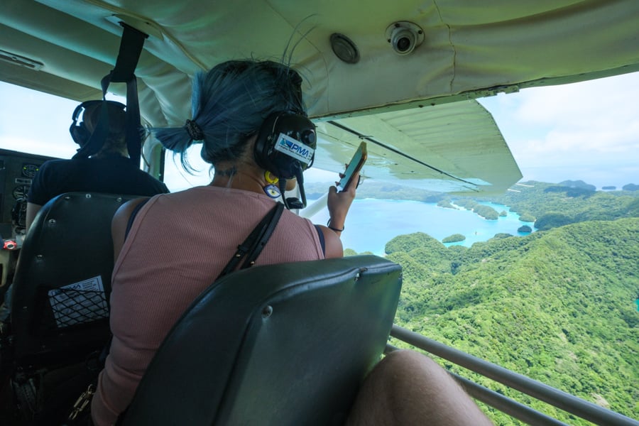 Pacific Mission Aviation PMA Cessna 206 Plane Passengers Inside Windows