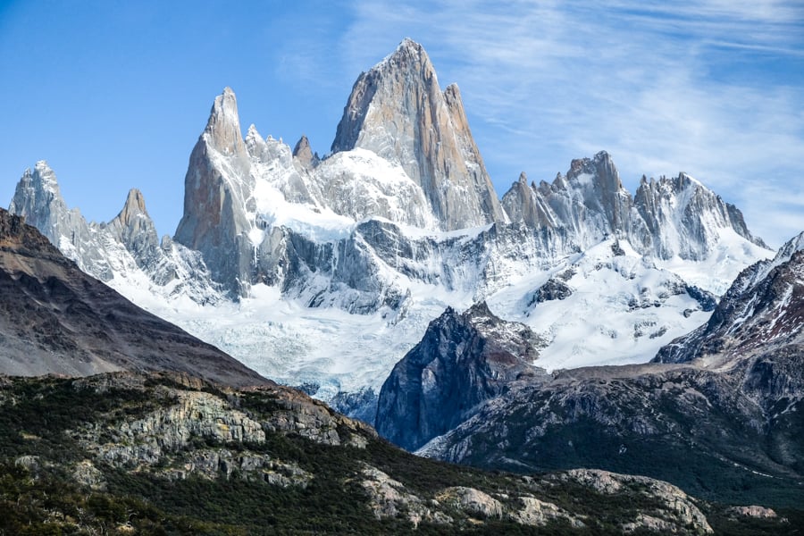 Mount Fitz Roy Patagonia Laguna De Los Tres Hike El Chalten Argentina