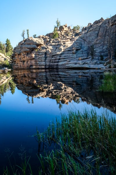 Water reflections pond