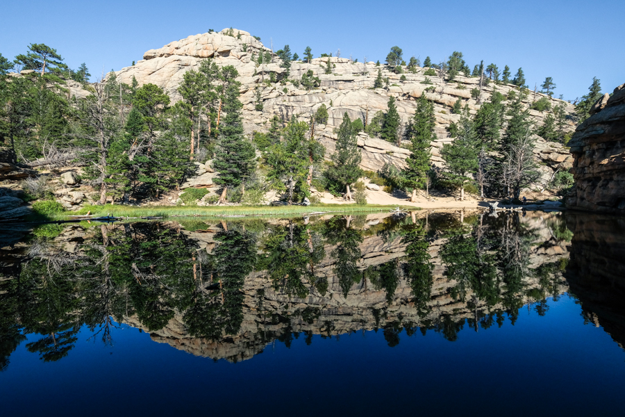 Water reflections pond