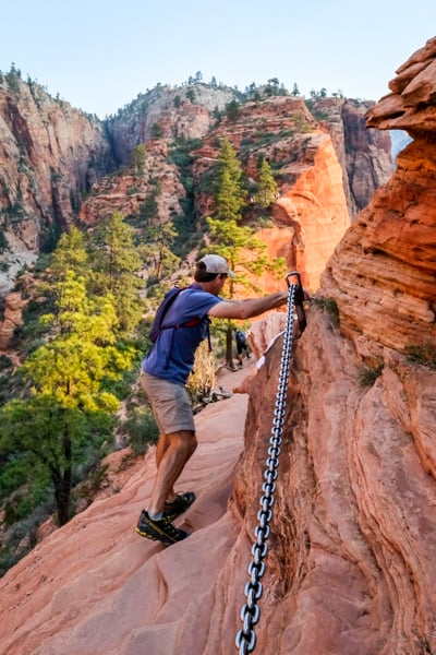 Angels Landing Hike Trail Zion National Park Utah