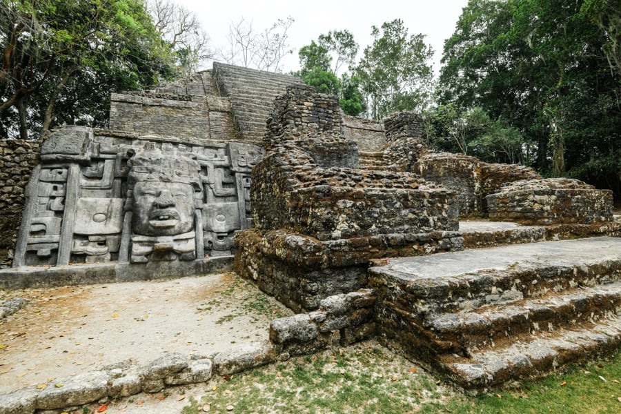 Lamanai Belize Ruins Mayan Mask Temple