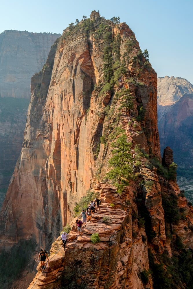 Angels Landing Hike Trail Zion National Park Utah