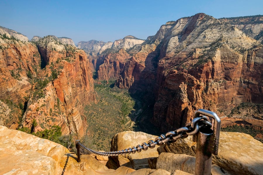 Angels Landing Hike Trail Zion National Park Utah