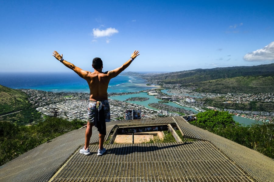 Koko Head Hike Koko Crater Trail Stairs Top Oahu Hawaii