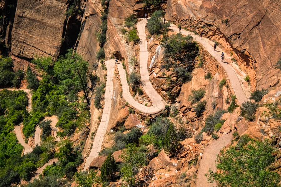 Angels Landing Switchbacks Trail Path