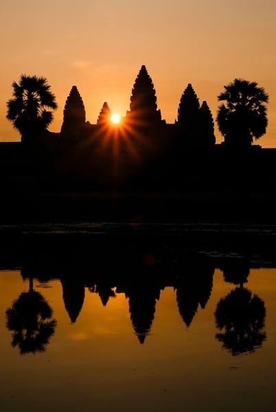 Angkor Wat sunrise in Cambodia