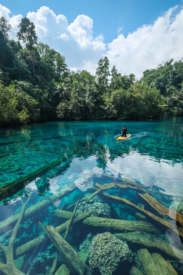 Paisu Pok Lake Paisupok Paddleboard Banggai Islands Luwuk Sulawesi Indonesia Travel Guide Itinerary Paisu Pok Lake Paisupok