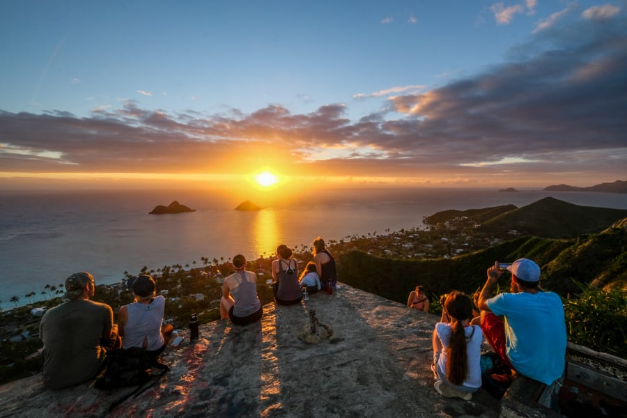 Lanikai Pillbox Sunrise Hike Oahu Hawaii