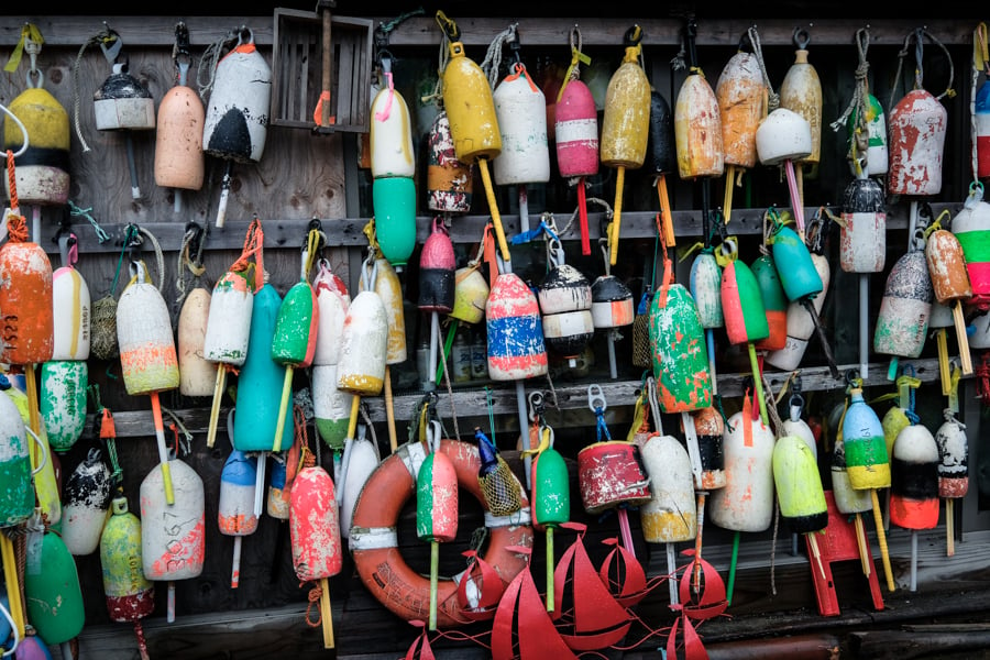 Swans Island Lobster Buoys