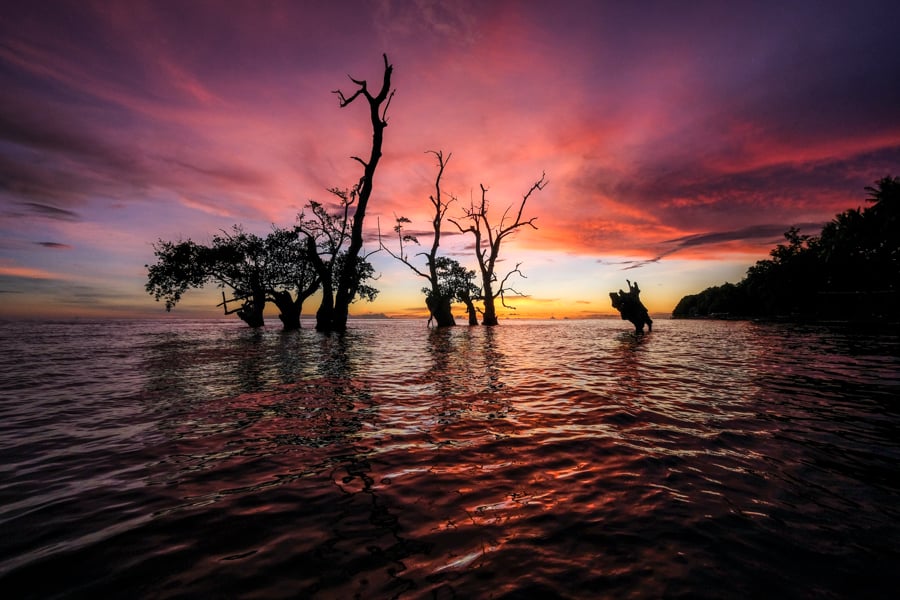 Pantai Kastela Beach Sunset Ternate Maluku