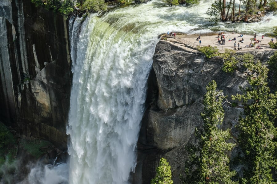 Above Vernal Falls Clark Point John Muir Trail