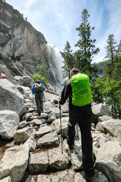 Mist Trail John Muir JMT Nevada Falls