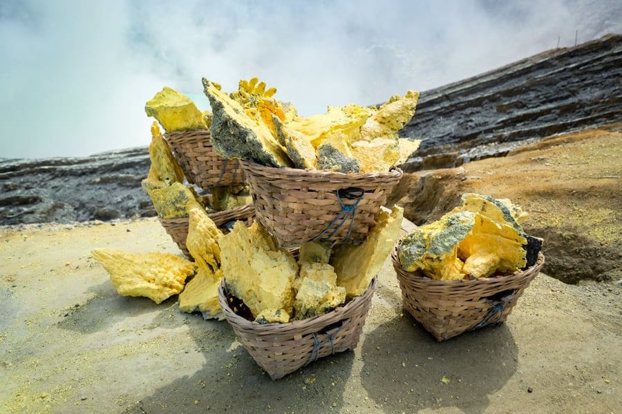 Sulfur Mining Banyuwangi Indonesia