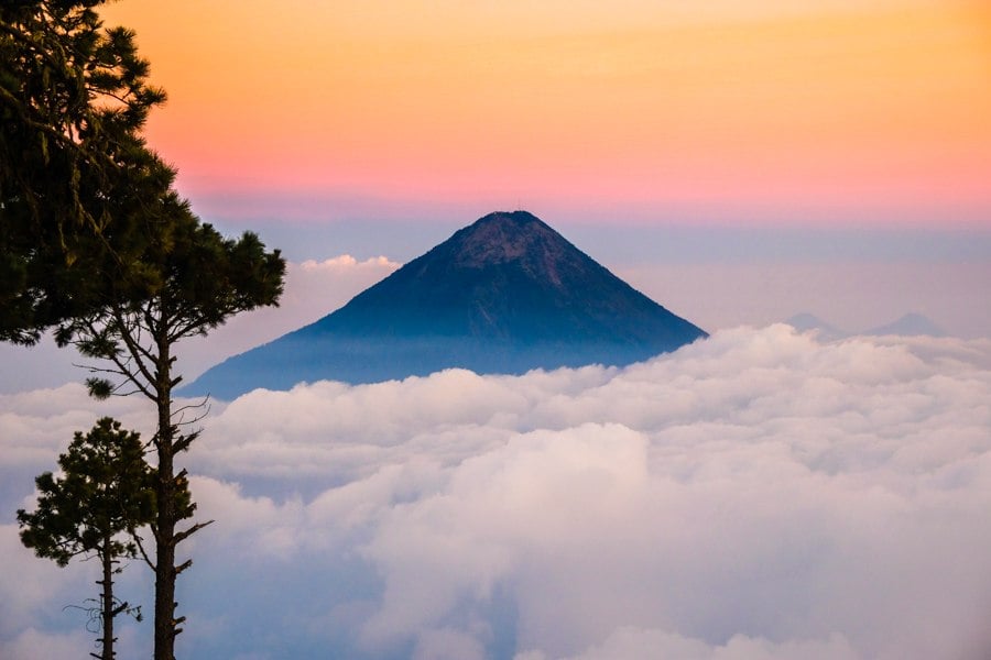 Sunset Volcan De Agua