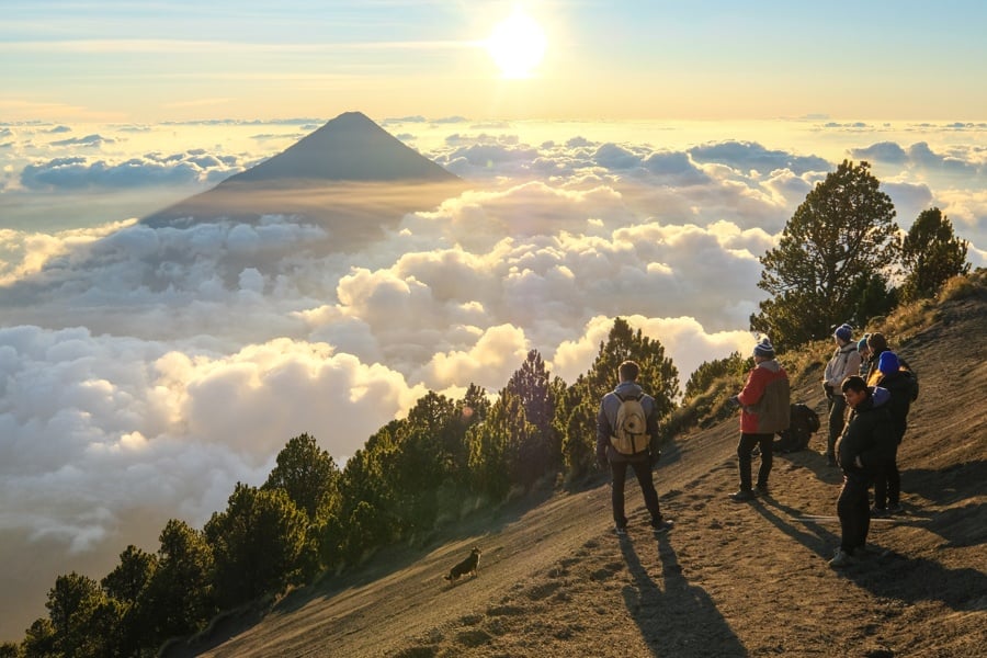 Summit Sunrise Clouds