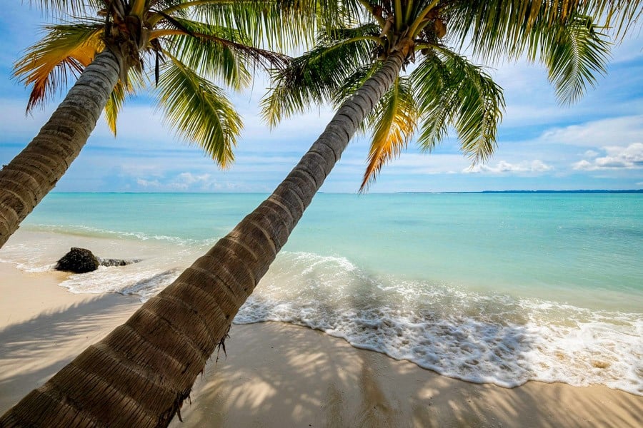 Beautiful beach at Pulau Banyak Islands Indonesia