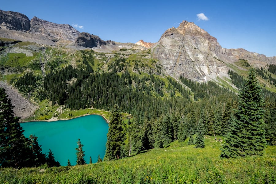 blue lake colorado lower blue lake blue lakes trail hike