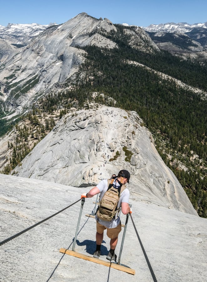 Half Dome Hike Cables Yosemite National Park