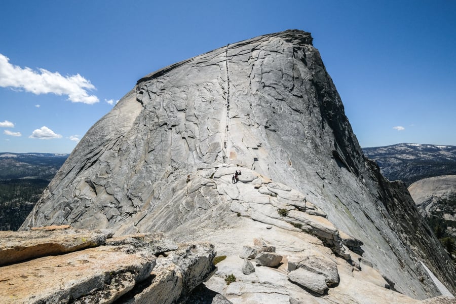 Half Dome Hike Cables Yosemite National Park