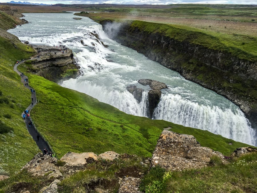 Gullfoss Waterfall in Iceland